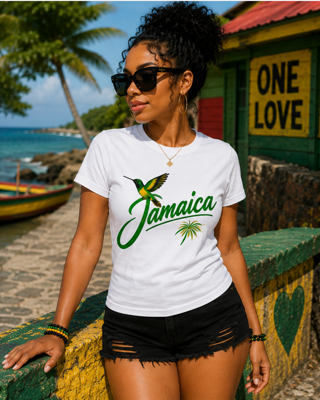 🇯🇲 Jamaica "Heritage" Script Tee | Jamaica Collection