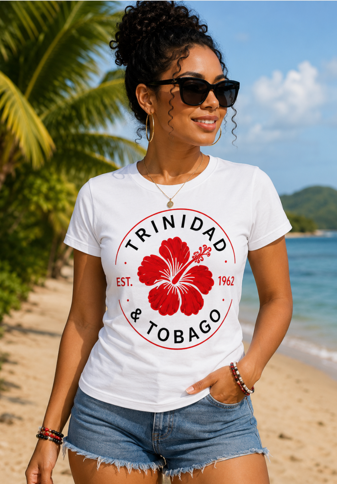 🇹🇹Trinidad Hibiscus Heritage T-Shirt