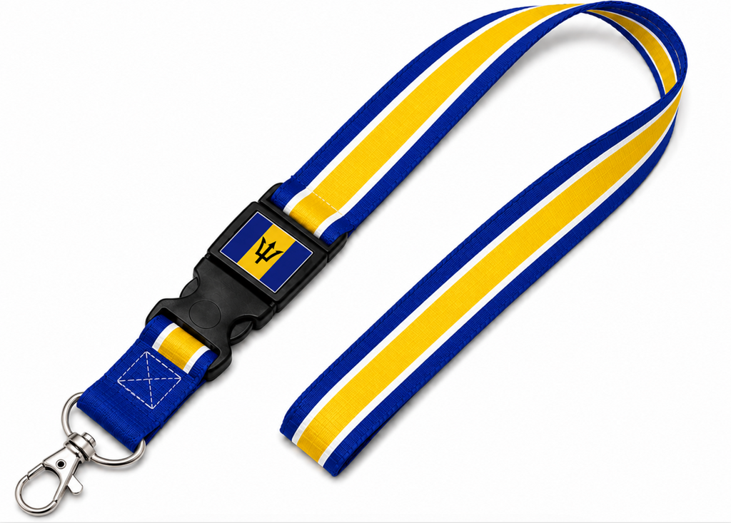 Barbados Flag Lanyard | Premium 100cm