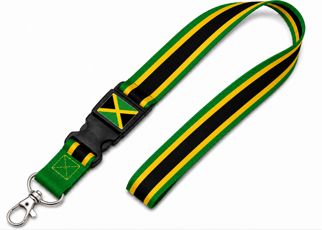 Jamaica Flag Lanyard | Premium 100cm
