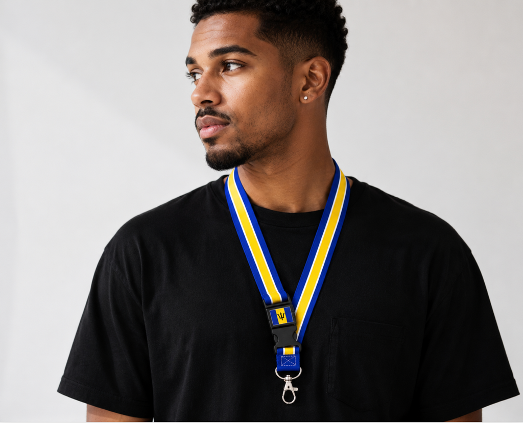 Barbados Flag Lanyard | Premium 100cm
