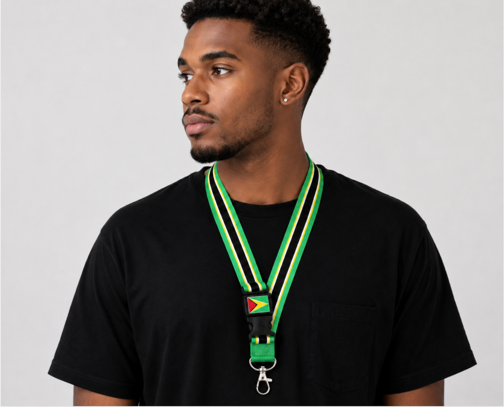 Guyana Flag Lanyard | Premium 100cm